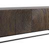 ZEN CIRCLE fekete-barna mangófa komód 180cm