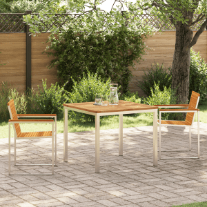 3 darabos kerti étkezőszett tömör fa akácfa