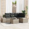 5 darabos kerti sofa szett párnákkal