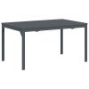 Bővíthető kertasztal 2 db anthracite 210x90x73 cm acél
