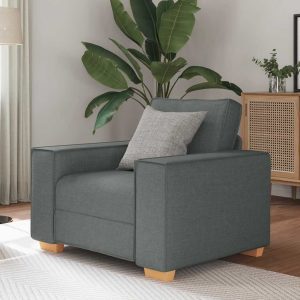 Sötétszürke szövet kanapéfotel 60 cm
