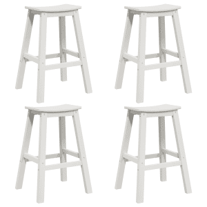 Bárszékek 6 db fehér hdpe