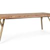 RAIDA 10 személyes barna akácfa étkezőasztal 220cm