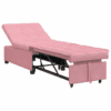 3 az 1-ben kihúzható dizájn rózsaszín bársonyos