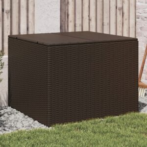 Barna polyrattan kerti tárolóláda 291 l