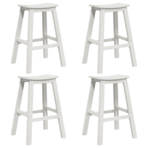 Bárszékek 6 db fehér hdpe