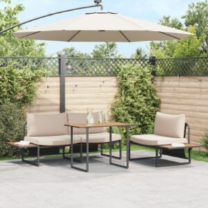 Kertasztal barna 100x55x70 cm dpc és acél
