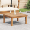 Kerti asztal 60x60x30 cm tömbfa teak