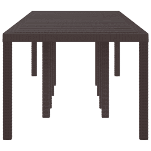 Kerti asztal barna 300x100x73 cm polirattan