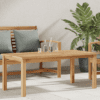 Dohányzóasztal barna 110 x 55 x 45 cm tömör tíkfa