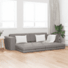 Függőleges kanapéágy 2 az 1-ben taupe 245x150x60.5 cm szövet