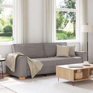 Kanapé szék világosszürke 59 cm textil taupe poliészter keverék