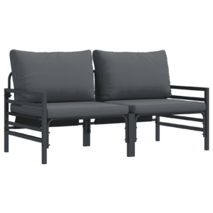 Kültéri bútor szettek párnával párnával 2 pcs antracit