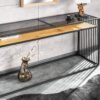 ARCHITECTURE barna konzol asztal 120cm