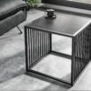 ARCHITECTURE fekete márvány mintázatú dohányzóasztal 40cm