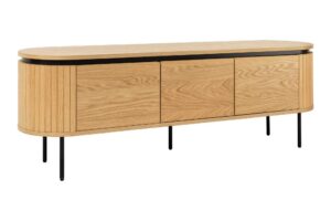 ATELIER barna tölgyfa furnér tv szekrény 160 cm