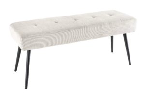 BOUTIQUE bézs kord ülőpad