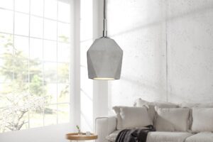 CEMENT PRISMA szürke beton függőlámpa 15cm