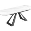 CONCORD fehér kerámia étkezőasztal 180-230 cm