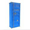 CONTAINER GLOBETROTTER kék bárszekrény mangófa fiókokkal 180cm