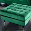 COZY VELVET zöld lábtartó 80cm