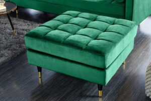 COZY VELVET zöld lábtartó 80cm