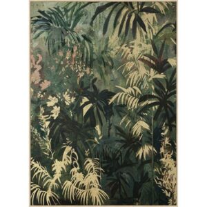 CROWN zöld vászon festmény