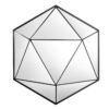 DIAMOND fekete üveg falitükör