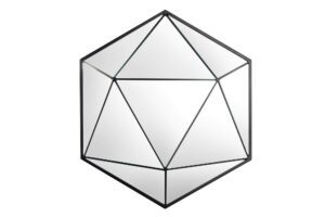 DIAMOND fekete üveg falitükör