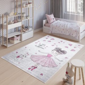 Emma Gyerekszőnyeg Balerina és cuki kiscica Szélesség: 120 cm | Hossz: 170 cm