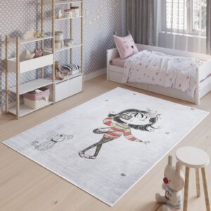 Emma Gyerekszőnyeg Fotós lány és kiskutyus Szélesség: 80 cm | Hossz: 150 cm