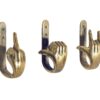 FINGERS arany alumínium akasztó