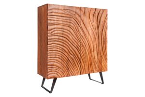 FLUID barna akácfa tálalószekrény 120 cm