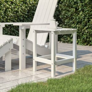 Fehér hdpe kerti adirondack asztal 38 x 38 x 46 cm