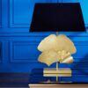 GINKGO fekete-arany fém asztali lámpa 60cm