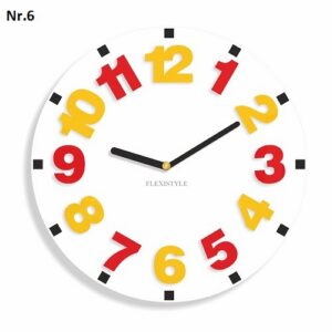 Gyerek falióra színes számokkal sárga