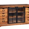 HERITAGE barna akácfa vitrin 150 cm