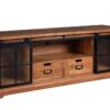 HERITAGE barna akácfa vitrin 160 cm