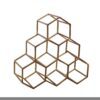HONEYCOMB arany 6 palackos alumínium bortartó 35cm