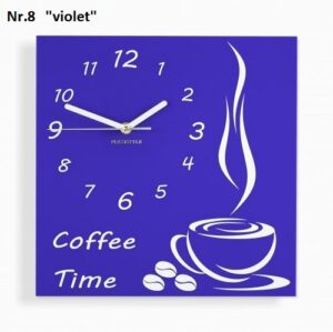 Konyhai falióra Coffee Time Lila