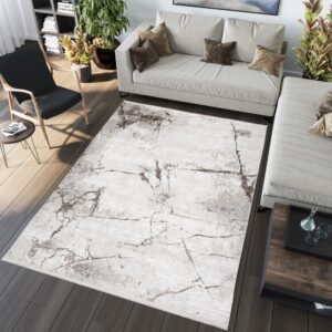 Krém design vintage szőnyeg absztrakt mintával Szélesség: 200 cm | Hossz: 300 cm