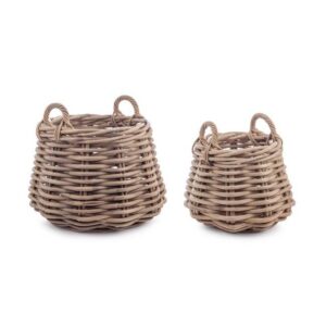 MALANG taupe rattan kosár