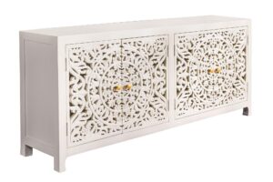 MARRAKECH fehér mangófa tálalószekrény 170cm