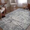 Modern absztrakt szürke szőnyeg Szélesség: 80 cm | Hosszúság: 150 cm