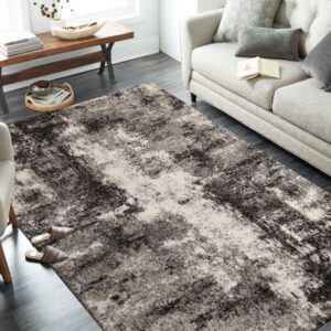 Modern bézs-barna mintás szőnyeg a nappaliba Szélesség: 80 cm | Hossz: 150 cm