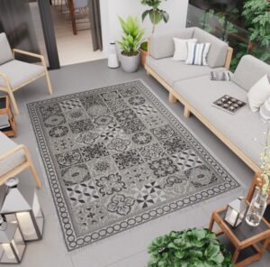 Modern mintás szőnyeg szürke színben Melissa Szélesség: 80 cm | Hosszúság: 200 cm