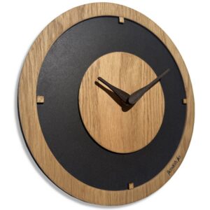 Oak Flow fából készült falióra - 30 cm