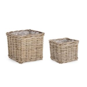 RANDY taupe rattan kosár