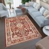 RIVOLI Vintage stílusú modern szőnyeg piros Szélesség: 160 cm | Hossza: 225 cm