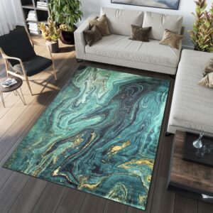 TOSCANA Modern szőnyeg a zöld és a kék árnylataiban Szélesség: 160 cm | Hossz: 230 cm